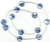1 10mm Blueberry Quartz Faceted Coin